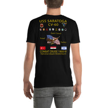 Load image into Gallery viewer, USS Saratoga (CV-60) 1990-91 Cruise Shirt