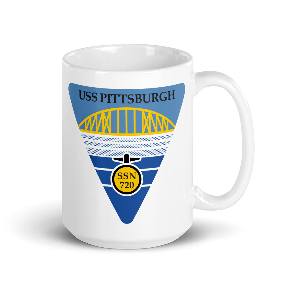 USS Pittsburgh (SSN-720) Ship's Crest Mug