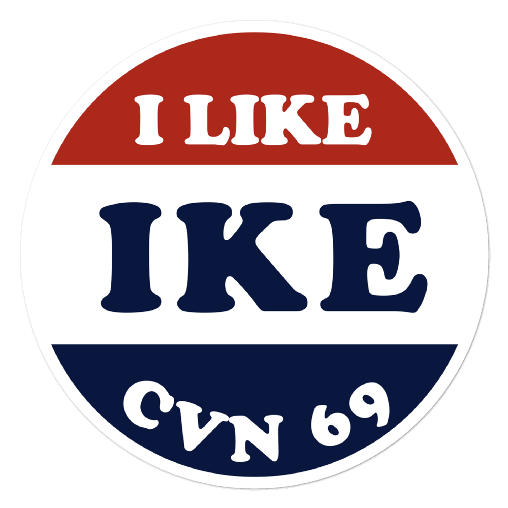 USS Dwight D. Eisenhower (CVN-69) I Like Ike Vinyl Sticker