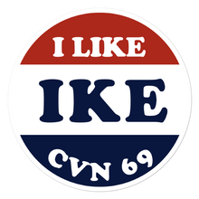 Load image into Gallery viewer, USS Dwight D. Eisenhower (CVN-69) I Like Ike Vinyl Sticker
