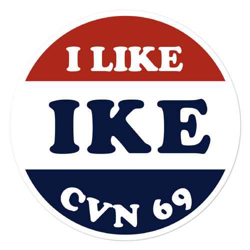 USS Dwight D. Eisenhower (CVN-69) I Like Ike Vinyl Sticker