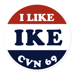 USS Dwight D. Eisenhower (CVN-69) I Like Ike Vinyl Sticker