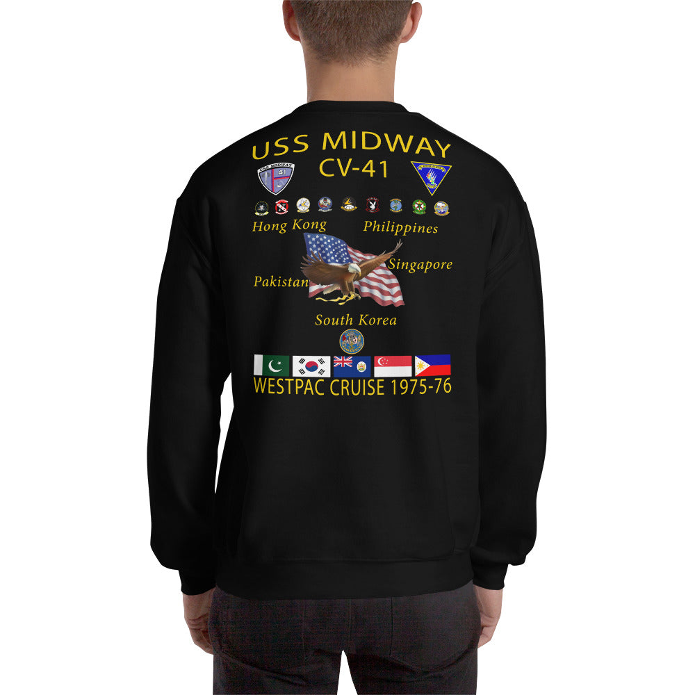 USS Midway (CV-41) 1975-76 Cruise Sweatshirt