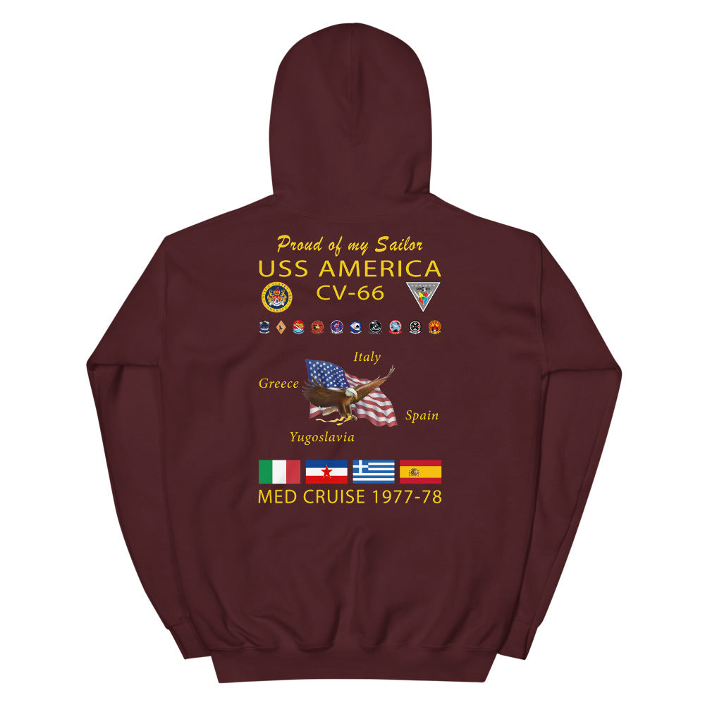USS America (CV-66) 1977-78 Cruise Hoodie - FAMILY