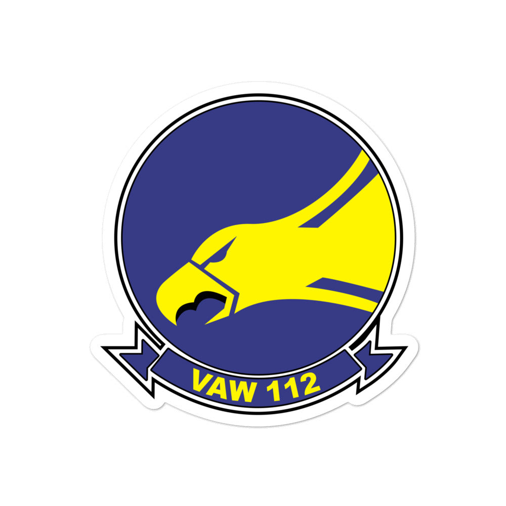 VAW-112 Golden Hawks Squadron Crest Vinyl Sticker