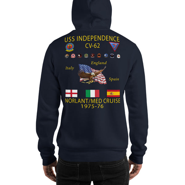 USS Independence (CV-62) 1975-76 Cruise Hoodie