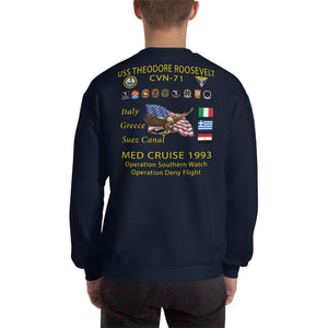 USS Theodore Roosevelt (CVN-71) 1993 Cruise Sweatshirt