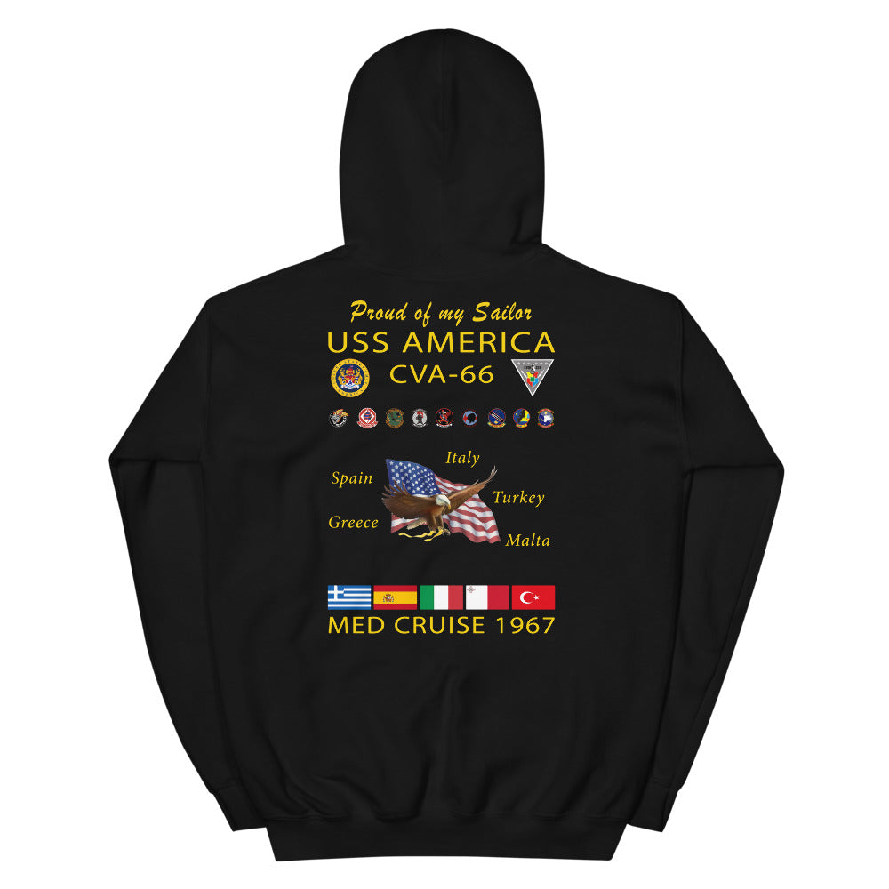 USS America (CVA-66) 1967 Cruise Hoodie - FAMILY