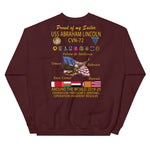 USS Abraham Lincoln (CVN-72) 2019-20 Cruise Sweatshirt - Family