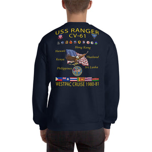 USS Ranger (CV-61) 1980-81 Cruise Sweatshirt