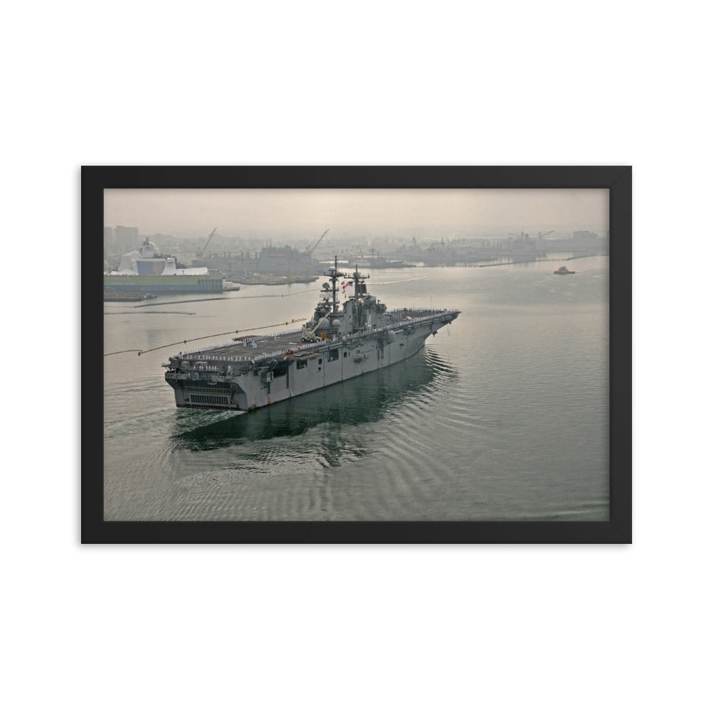 USS Boxer (LHD-4) Framed Ship Photo