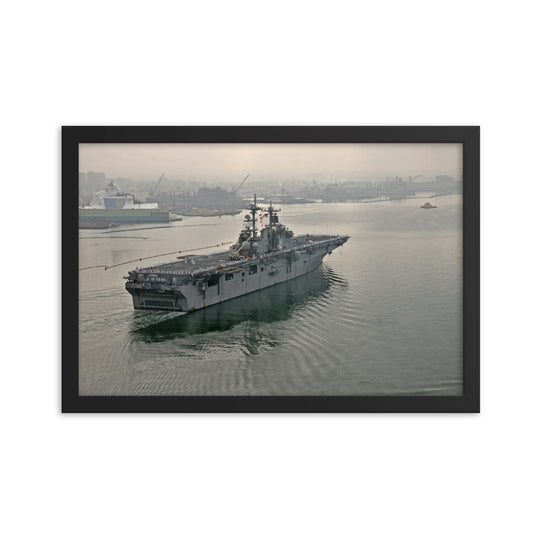 USS Boxer (LHD-4) Framed Ship Photo
