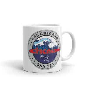 USS Chicago (SSN-721) SE Ship's Crest Mug