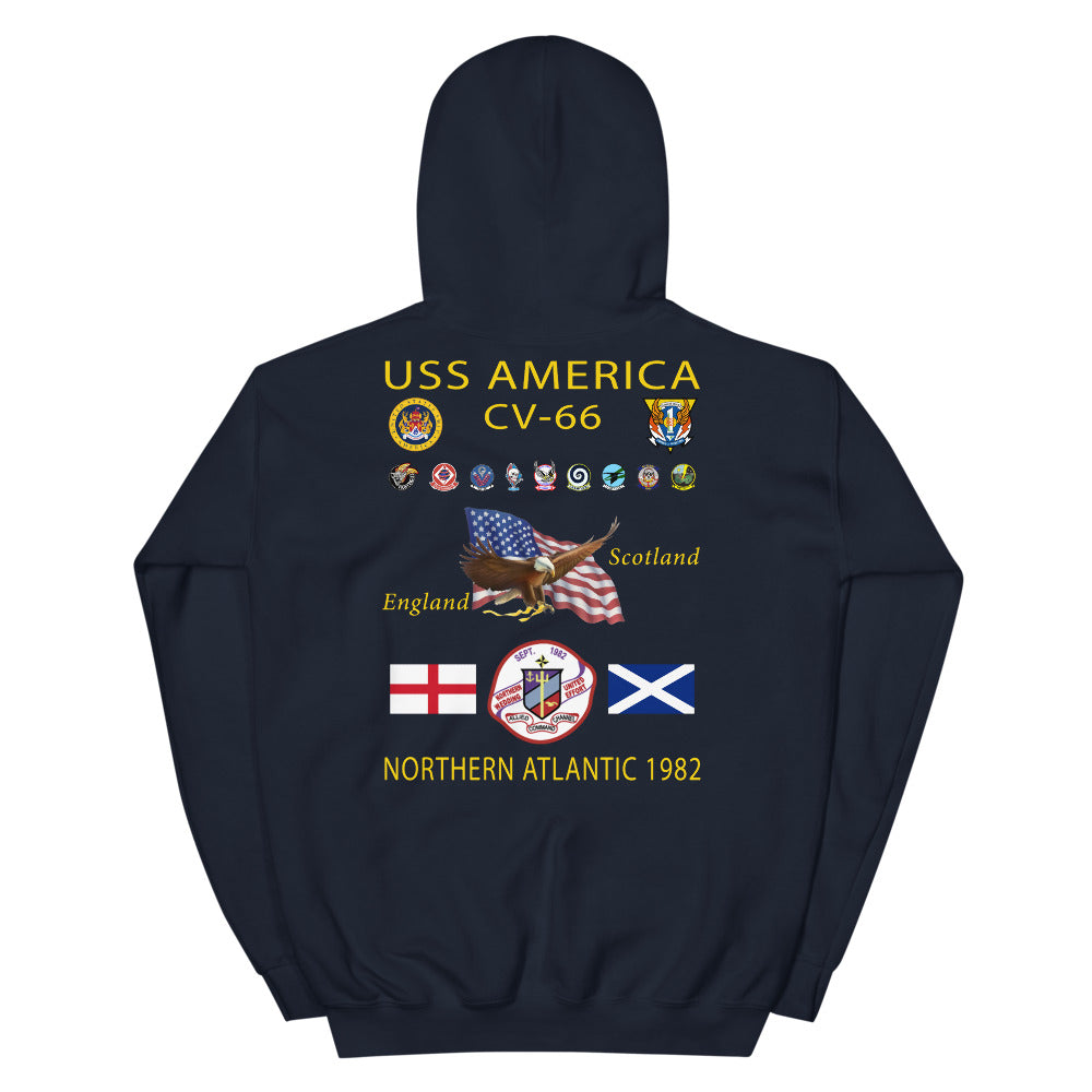 USS America (CV-66) 1982 Cruise Hoodie
