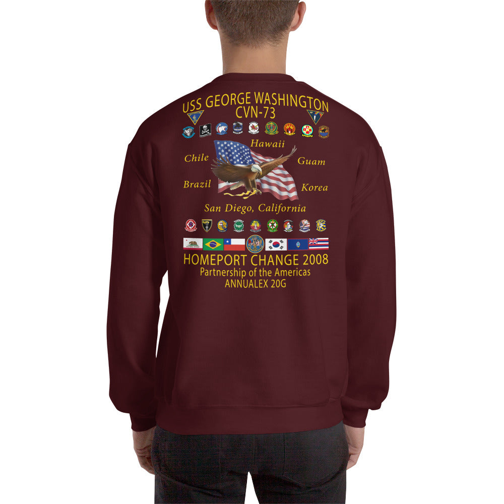 USS George Washington (CVN-73) 2008 Cruise Sweatshirt
