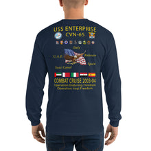 Load image into Gallery viewer, USS Enterprise (CVN-65) 2003-04 Long Sleeve Cruise Shirt