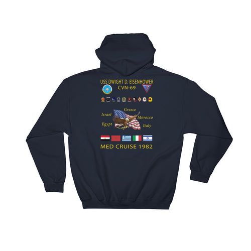 USS Dwight D. Eisenhower (CVN-69) 1982 Cruise Hoodie