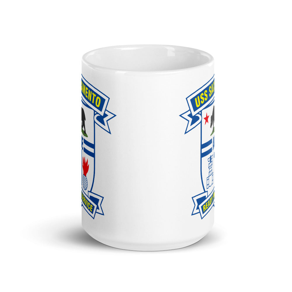 USS Sacramento (AOE-1) Ship's Crest Mug