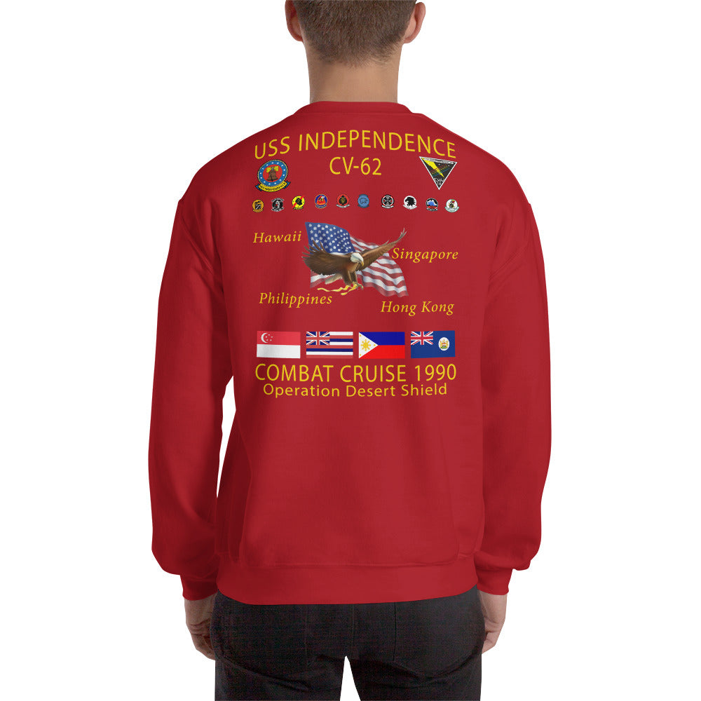 USS Independence (CV-62) 1990 Cruise Sweatshirt