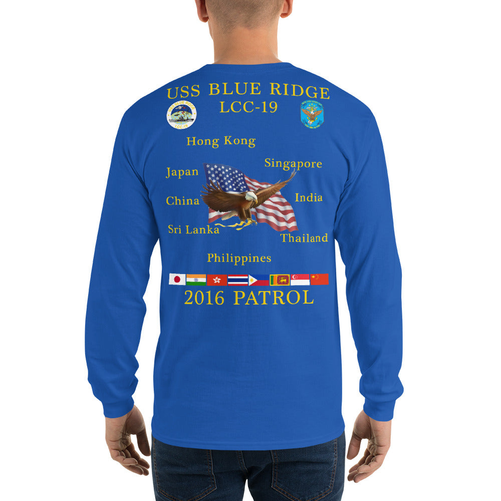 USS Blue Ridge (LCC-19) 2016 Long Sleeve Patrol Shirt