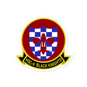 HSC-4 Black Knights Squadron Crest Vinyl Sticker