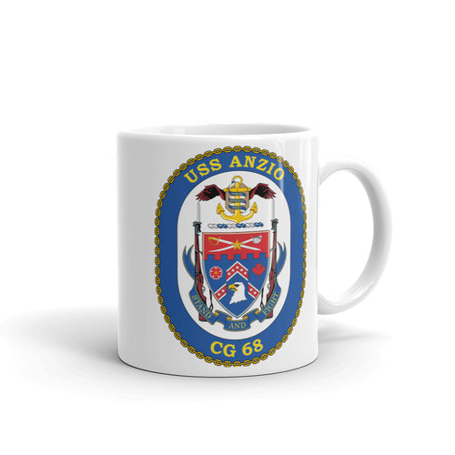 USS Anzio (CG-68) Ship's Crest Mug