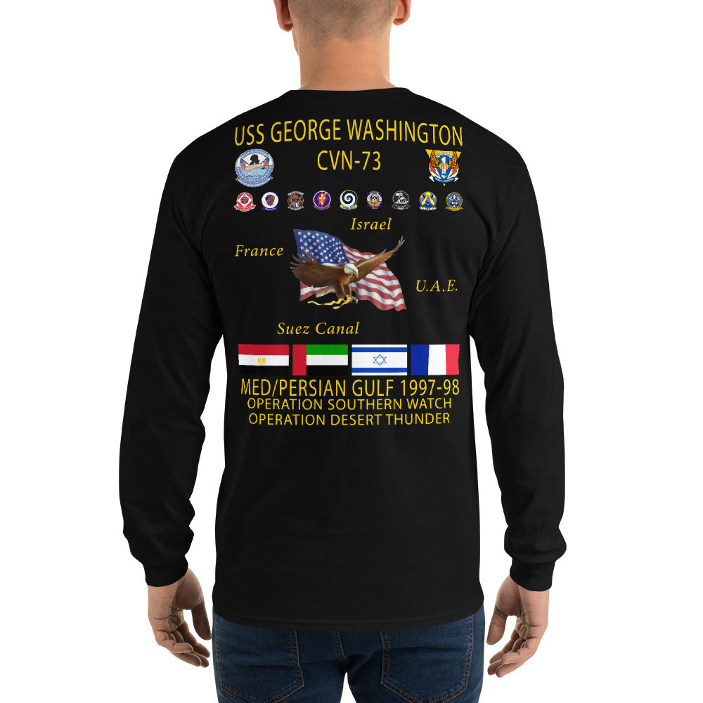 USS George Washington (CVN-73) 1997-98 Long Sleeve Cruise Shirt