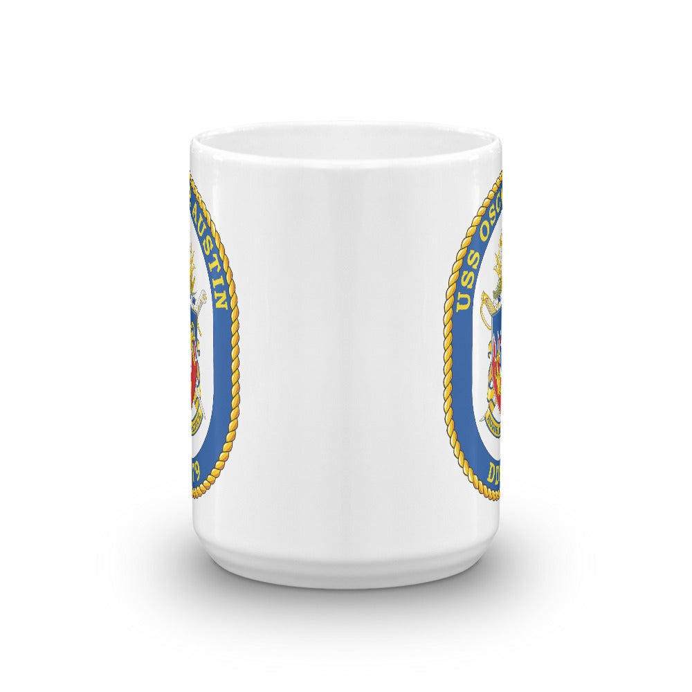 USS Oscar Austin (DDG-79) Ship's Crest Mug