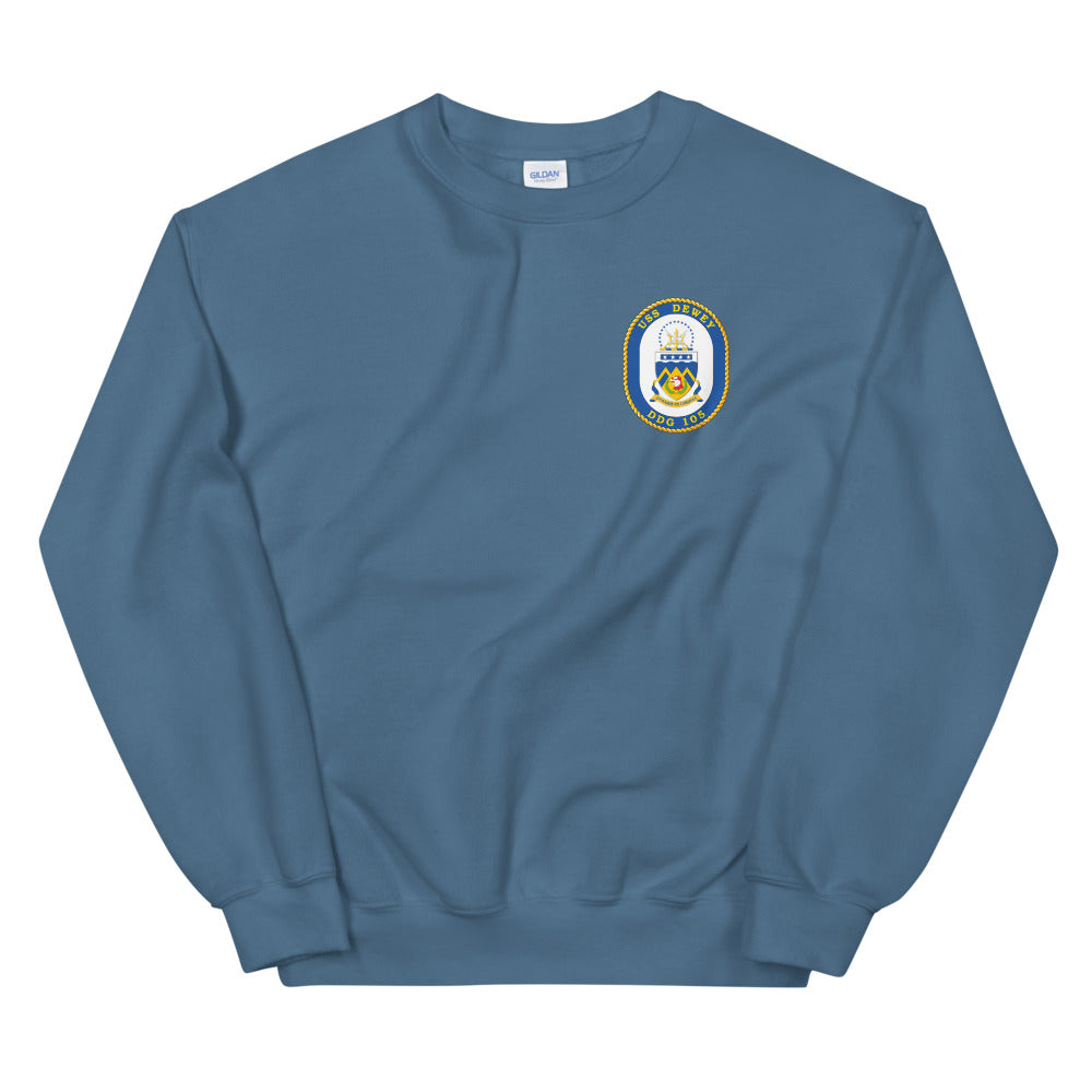 USS Dewey (DDG-105) Ship's Crest Sweatshirt