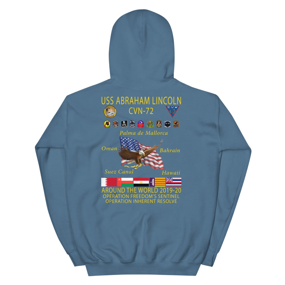 USS Abraham Lincoln (CVN-72) 2019-20 Cruise Hoodie