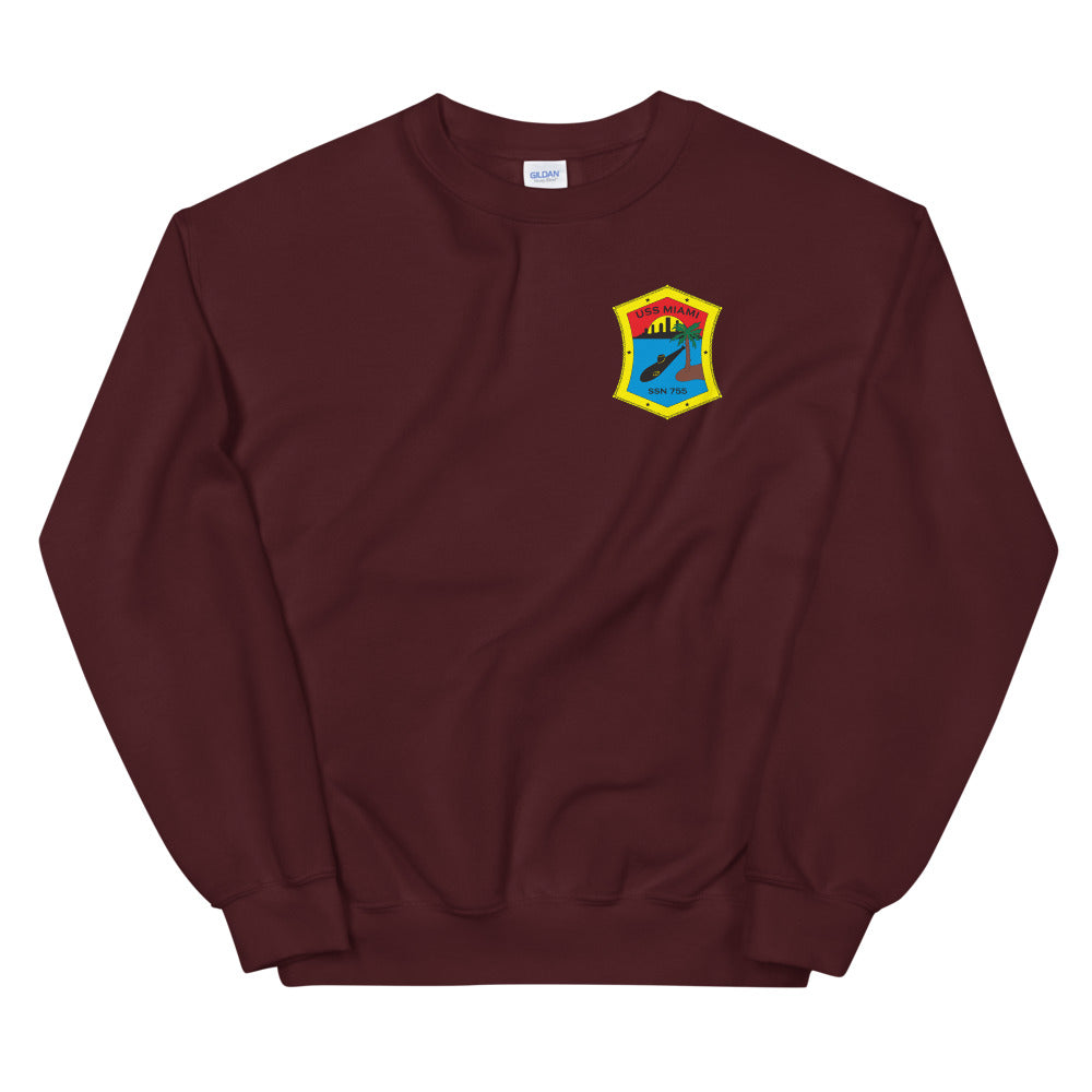 USS Miami (SSN-755) Ship's Crest Sweatshirt
