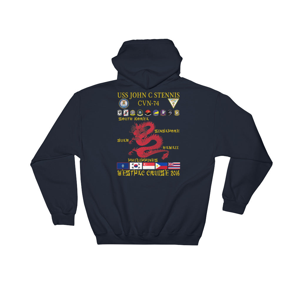 USS John C. Stennis (CVN-74) 2016 ORT Cruise Hoodie