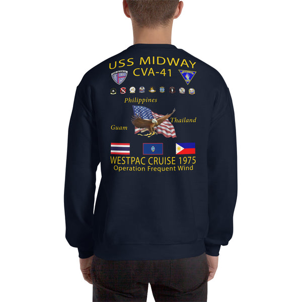 USS Midway (CVA-41) 1975 Cruise Sweatshirt
