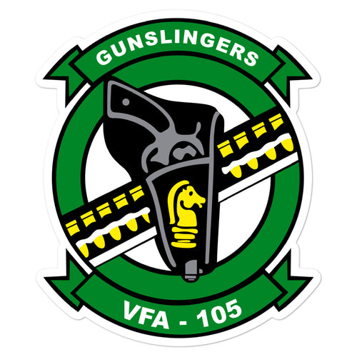 VFA-105 Gunslingers Squadron Crest Vinyl Sticker