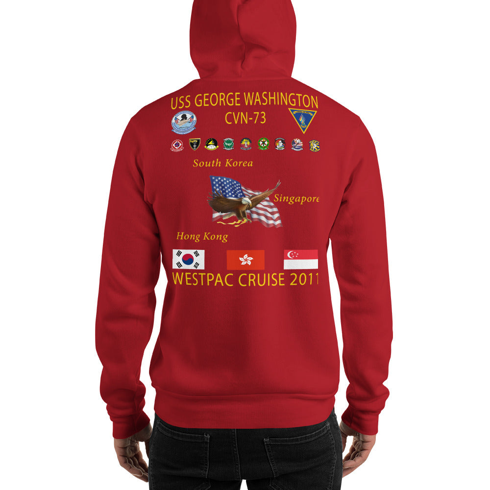 USS George Washington (CVN-73) 2011 Cruise Hoodie