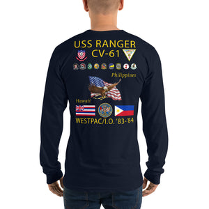 USS Ranger (CV-61) 1983-84 Long Sleeve Cruise Shirt