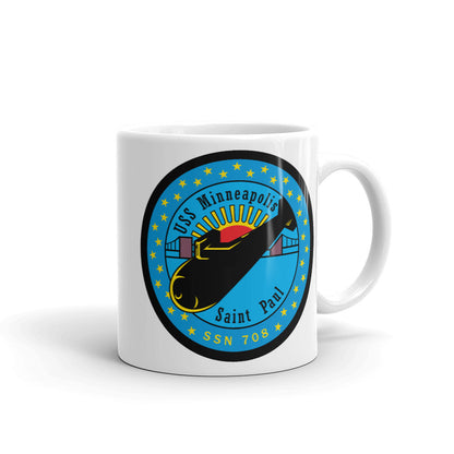 USS Minneapolis-Saint Paul (SSN-708) Ship's Crest Mug