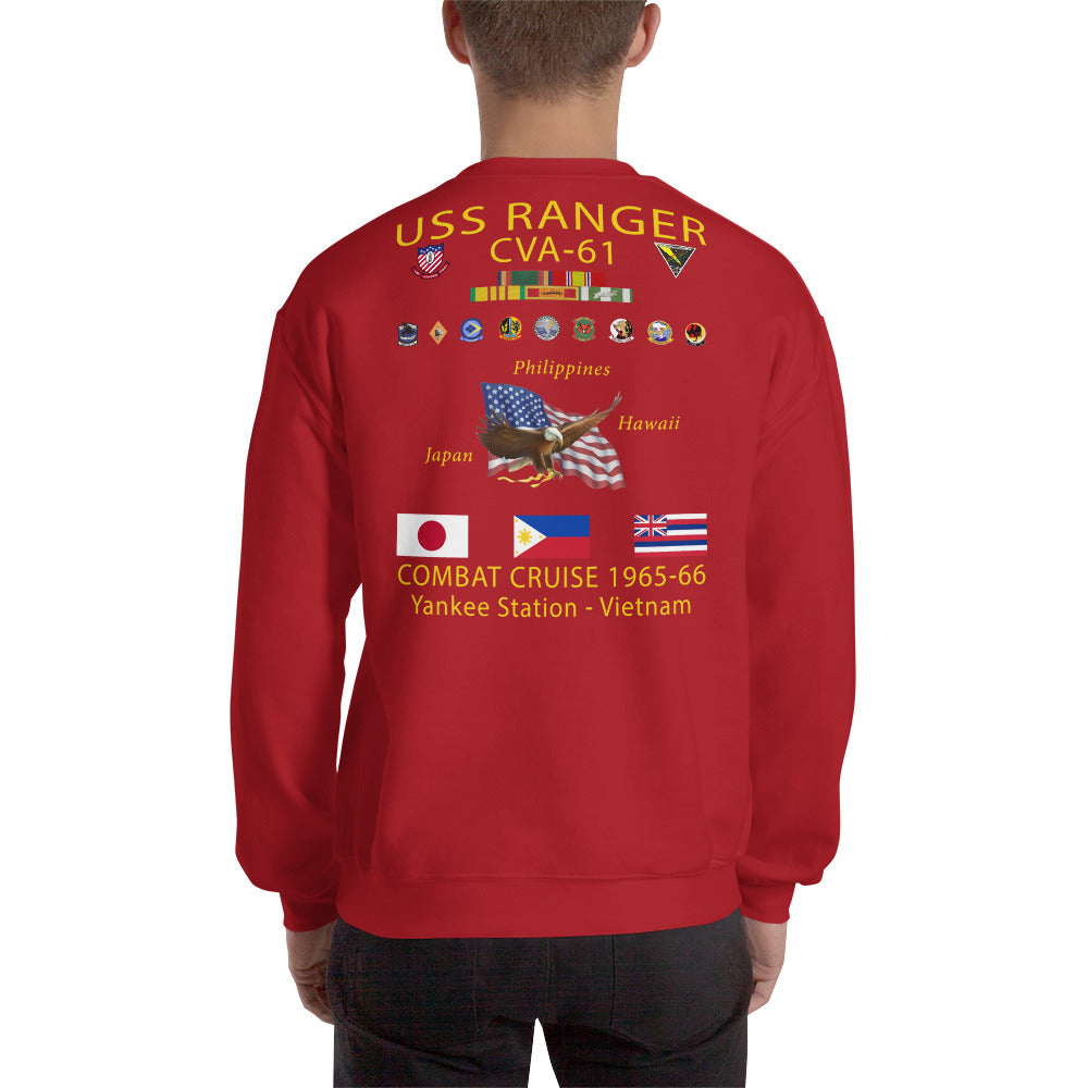 USS Ranger (CVA-61) 1965-66 Cruise Sweatshirt