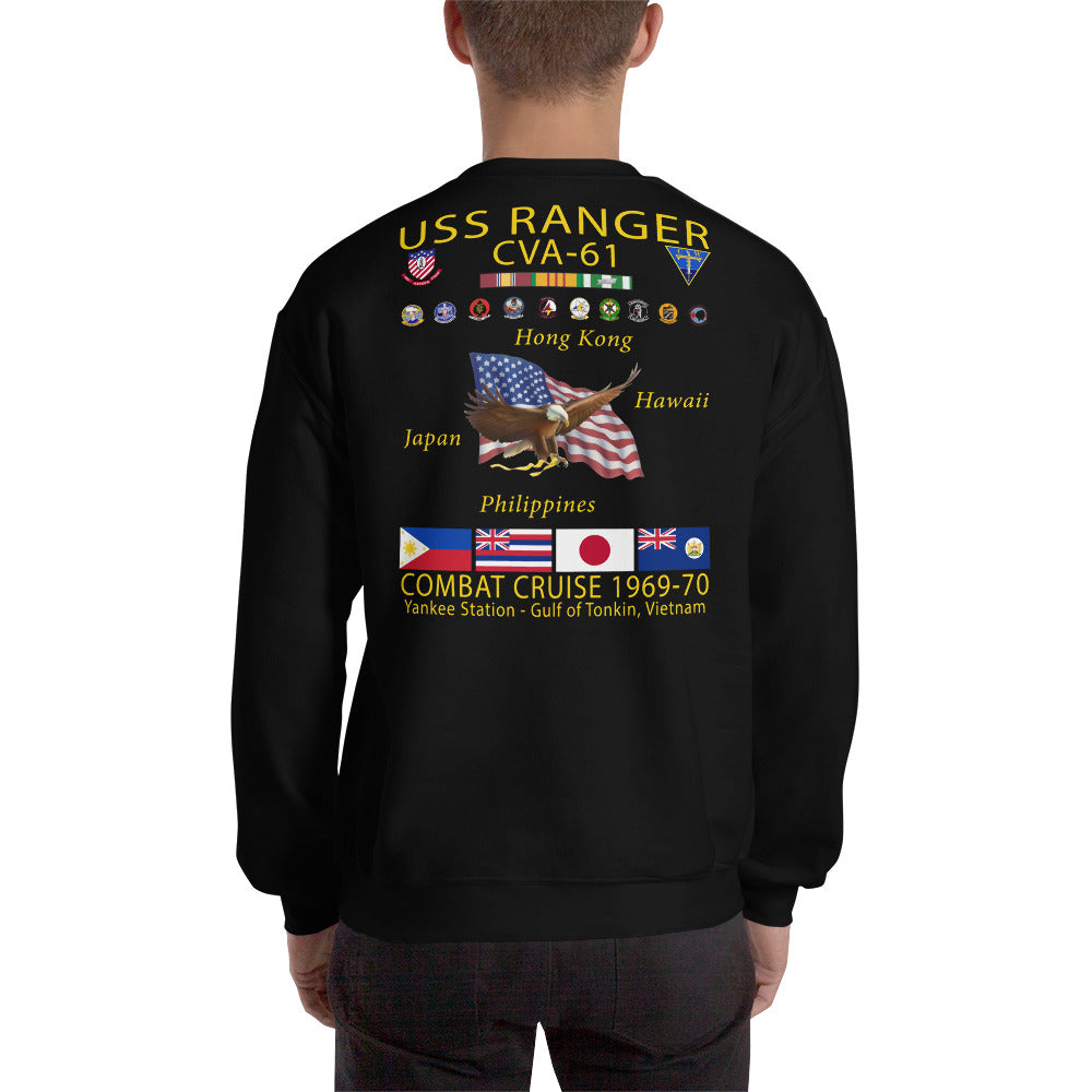 USS Ranger (CVA-61) 1969-70 Cruise Sweatshirt