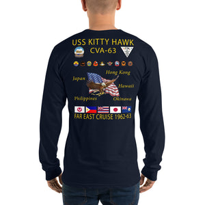 USS Kitty Hawk (CVA-63) 1962-63 Long Sleeve Cruise Shirt