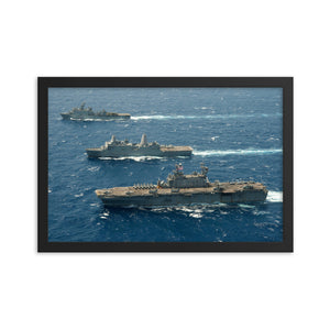 USS Peleliu (LHA-5) Framed Ship Photo