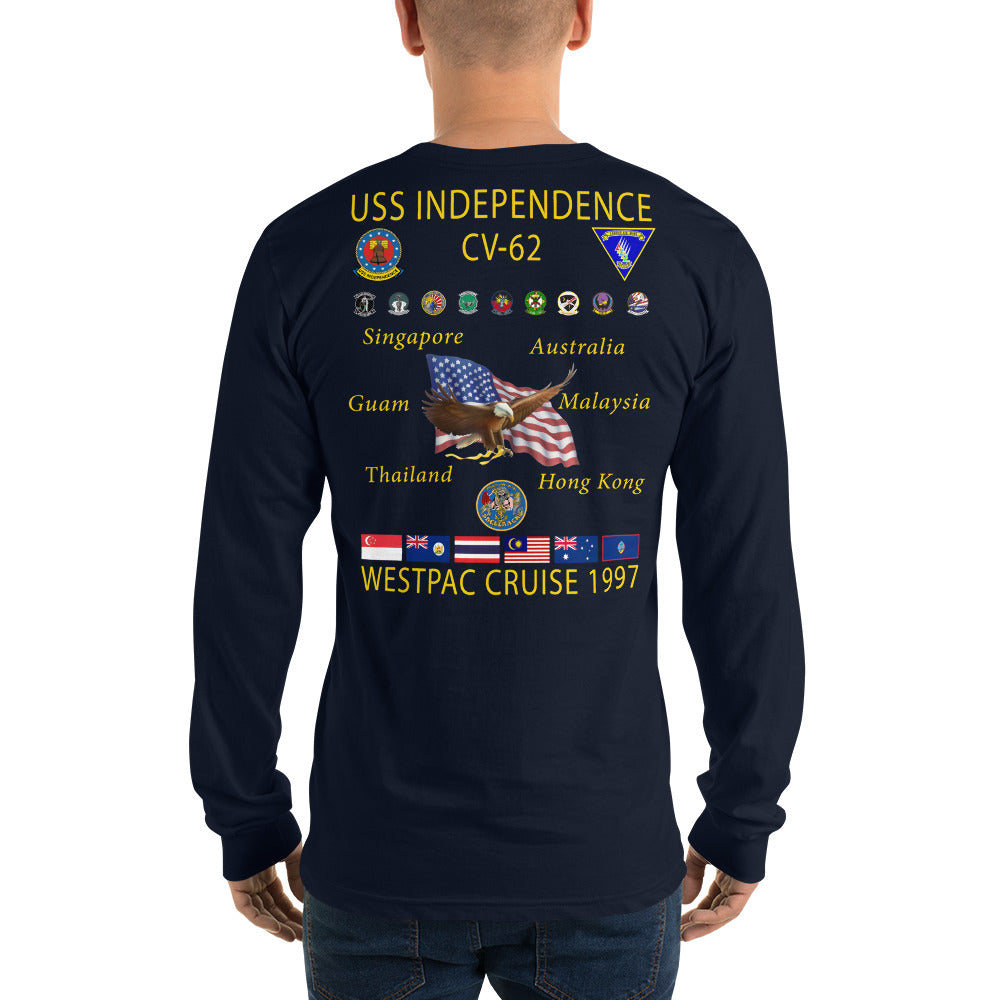 USS Independence (CV-62) 1997 Long Sleeve Cruise Shirt