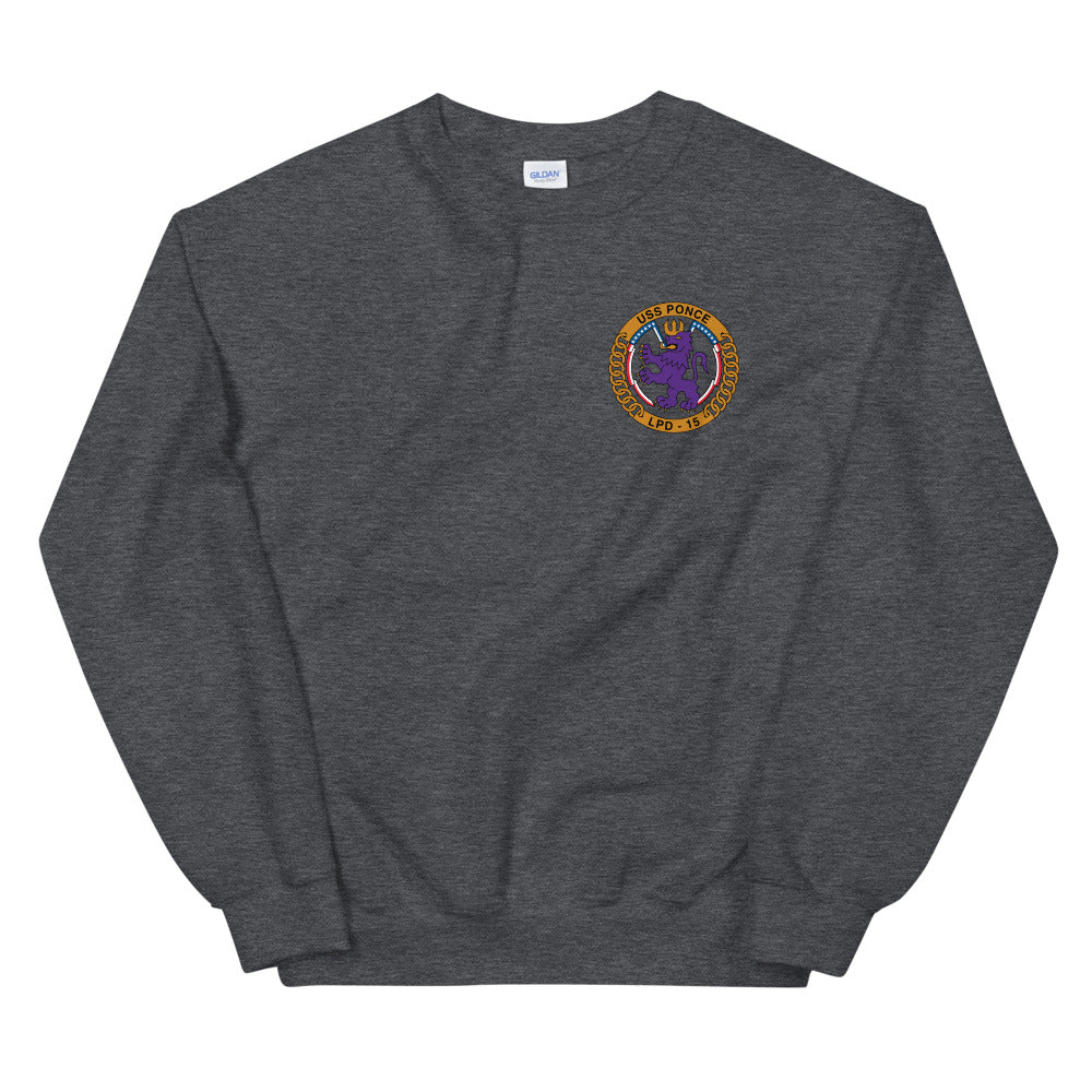 USS Ponce (LPD-15) Ship's Crest Sweatshirt