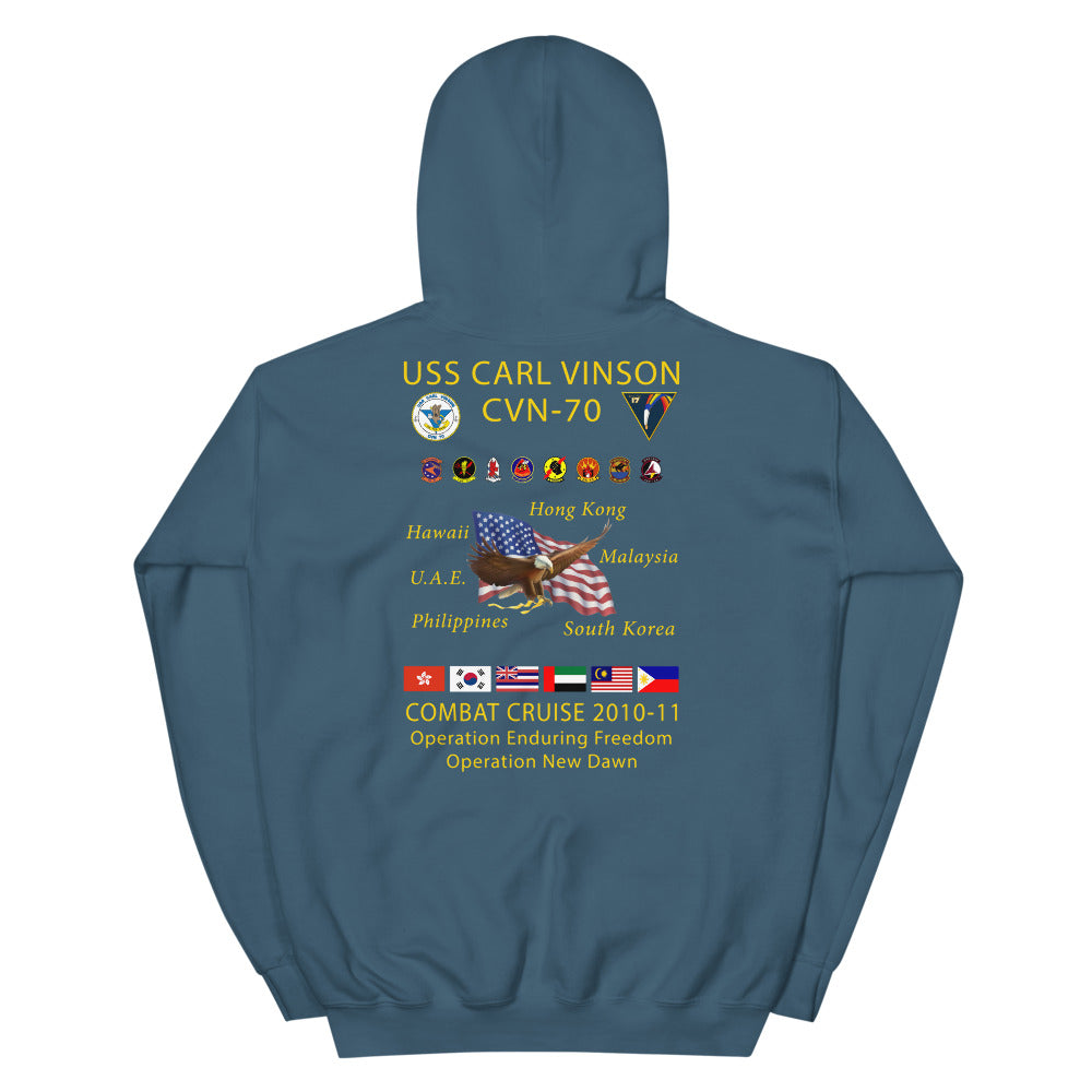 USS Carl Vinson (CVN-70) 2010-11 Cruise Hoodie