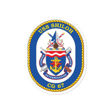 Load image into Gallery viewer, USS Shiloh (CG-67) Ship&#39;s Crest Vinyl Sticker
