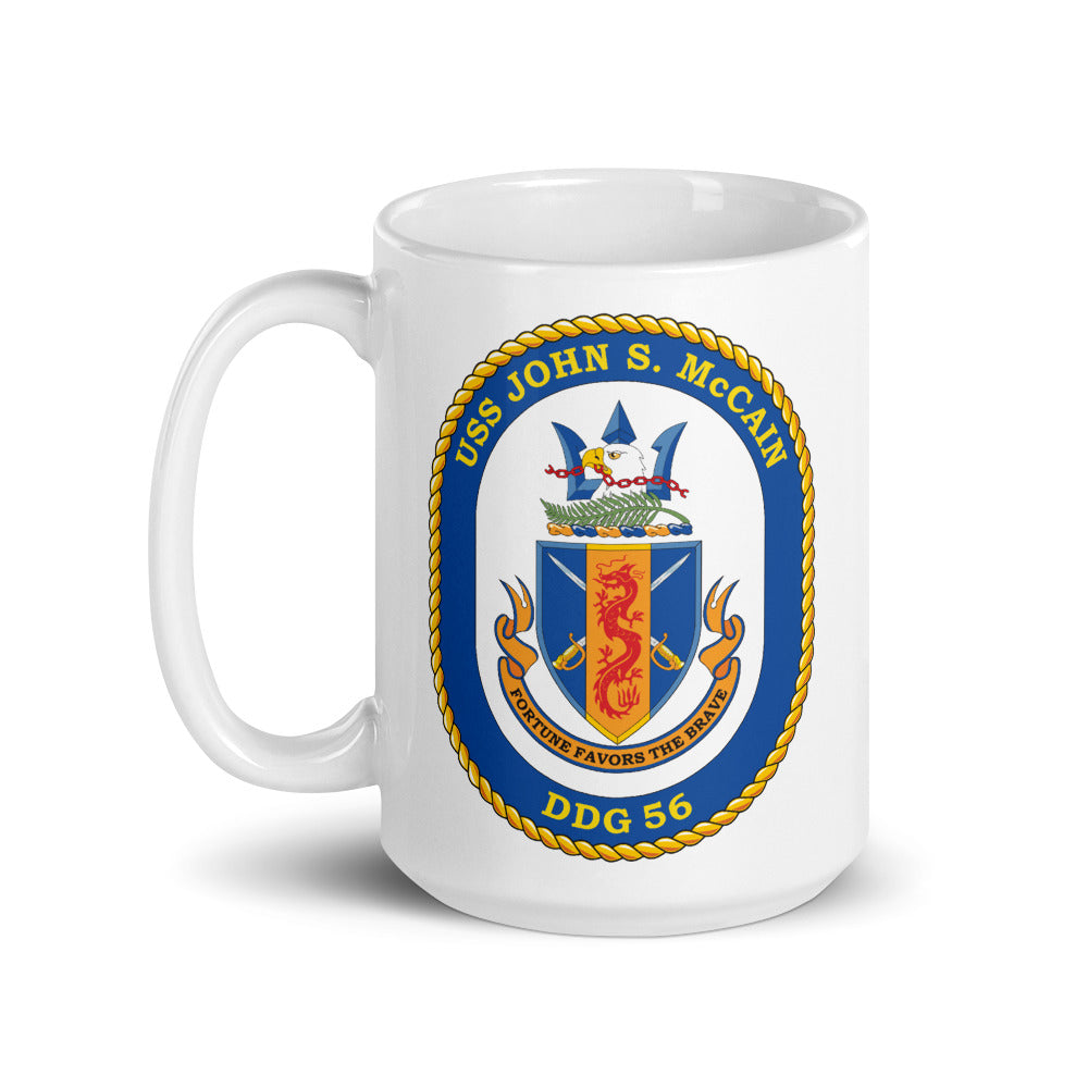 USS John S. McCain (DDG-56) Ship's Crest Mug