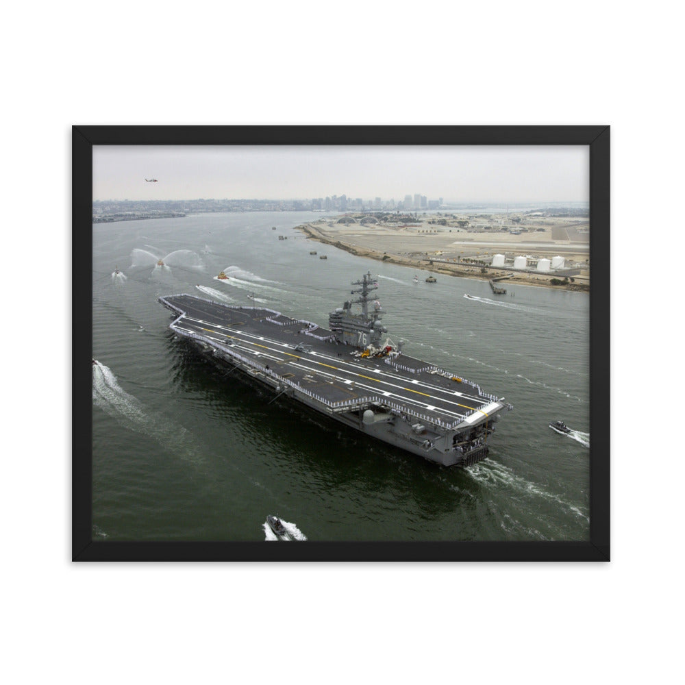 USS Ronald Reagan (CVN-76) Framed Ship Photo - San Diego