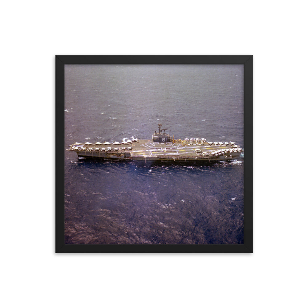 USS Ranger (CV-61) Framed Ship Photo - Top Gun 25