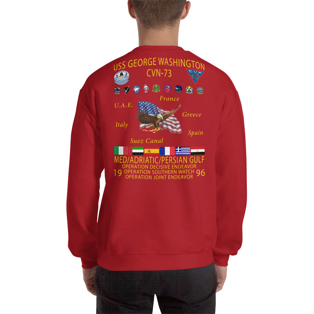 USS George Washington (CVN-73) 1996 Cruise Sweatshirt