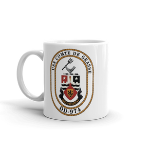 USS Comte De Grasse (DD-974) Ship's Crest Mug